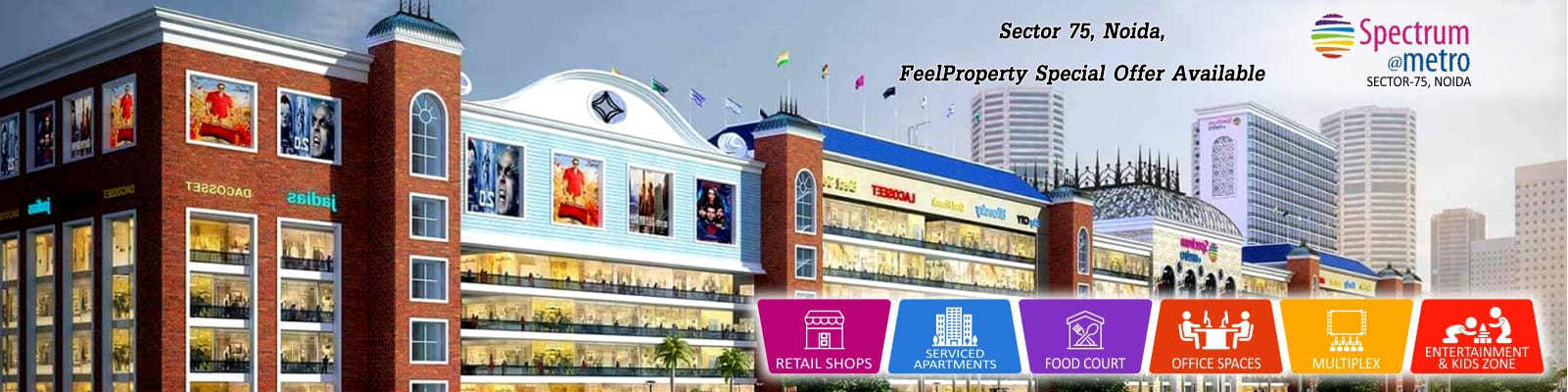 spectrum metro mall Sector 75 noida